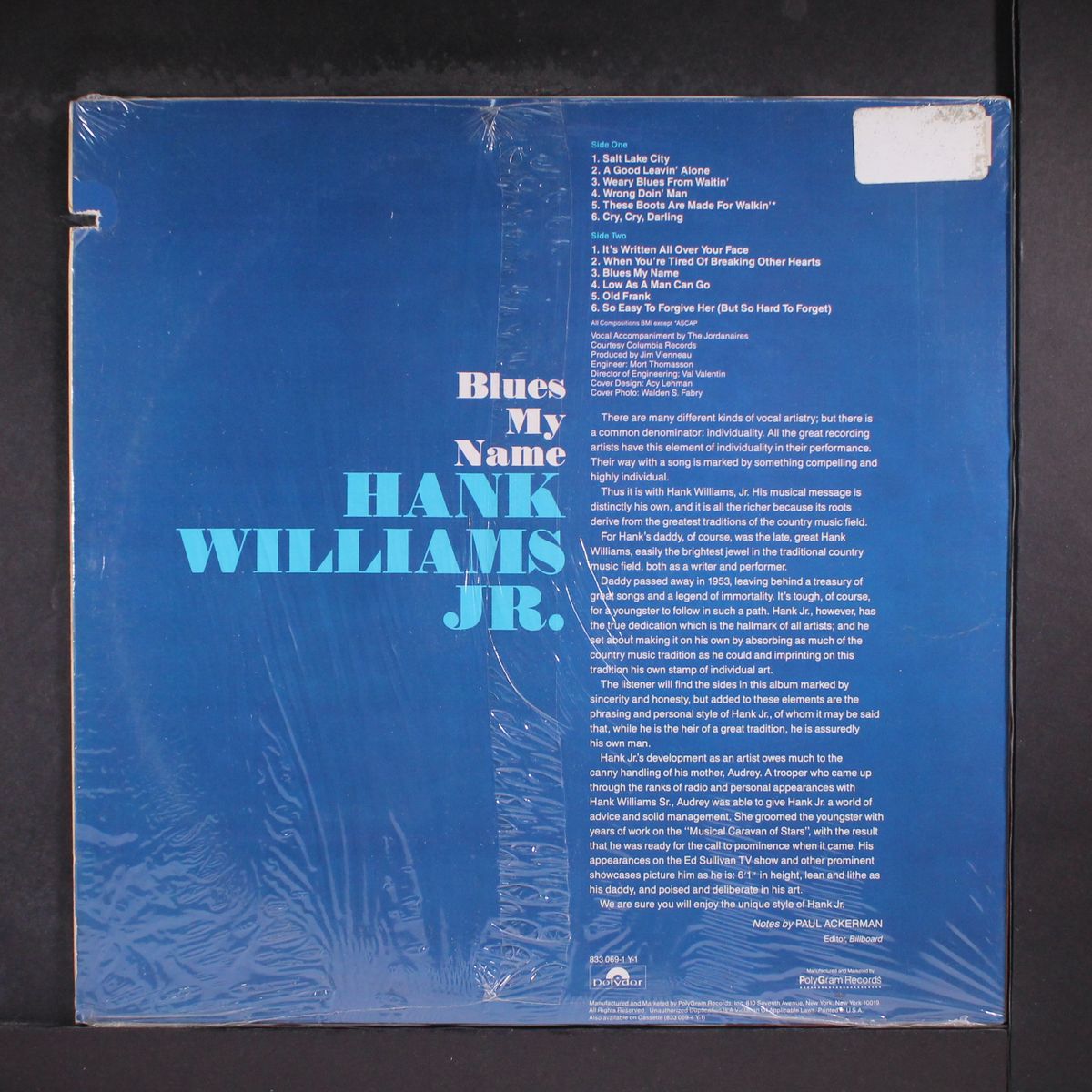 blues my name by HANK WILLIAMS, JR.