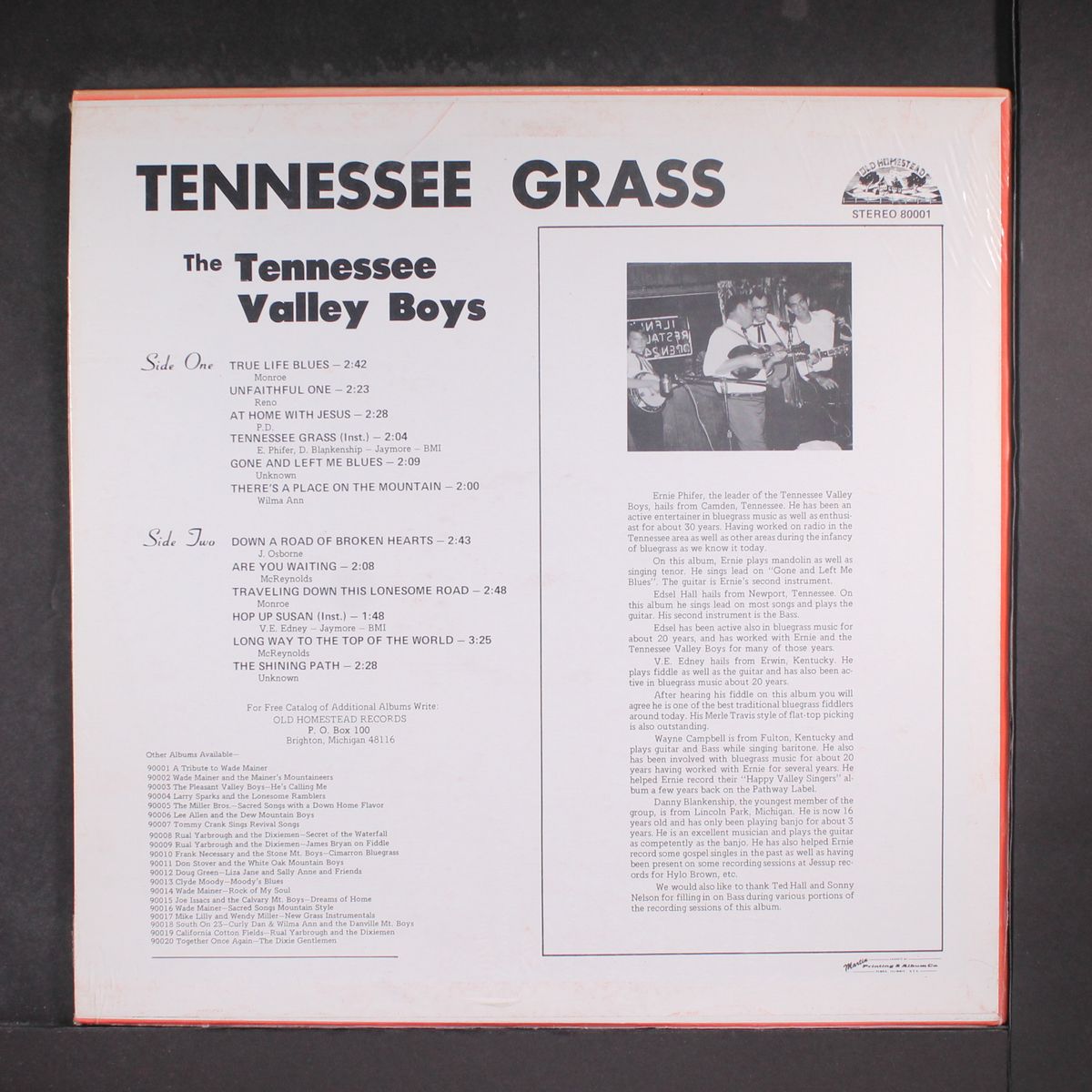 tennessee grass by TENNESSEE VALLEY BOYS