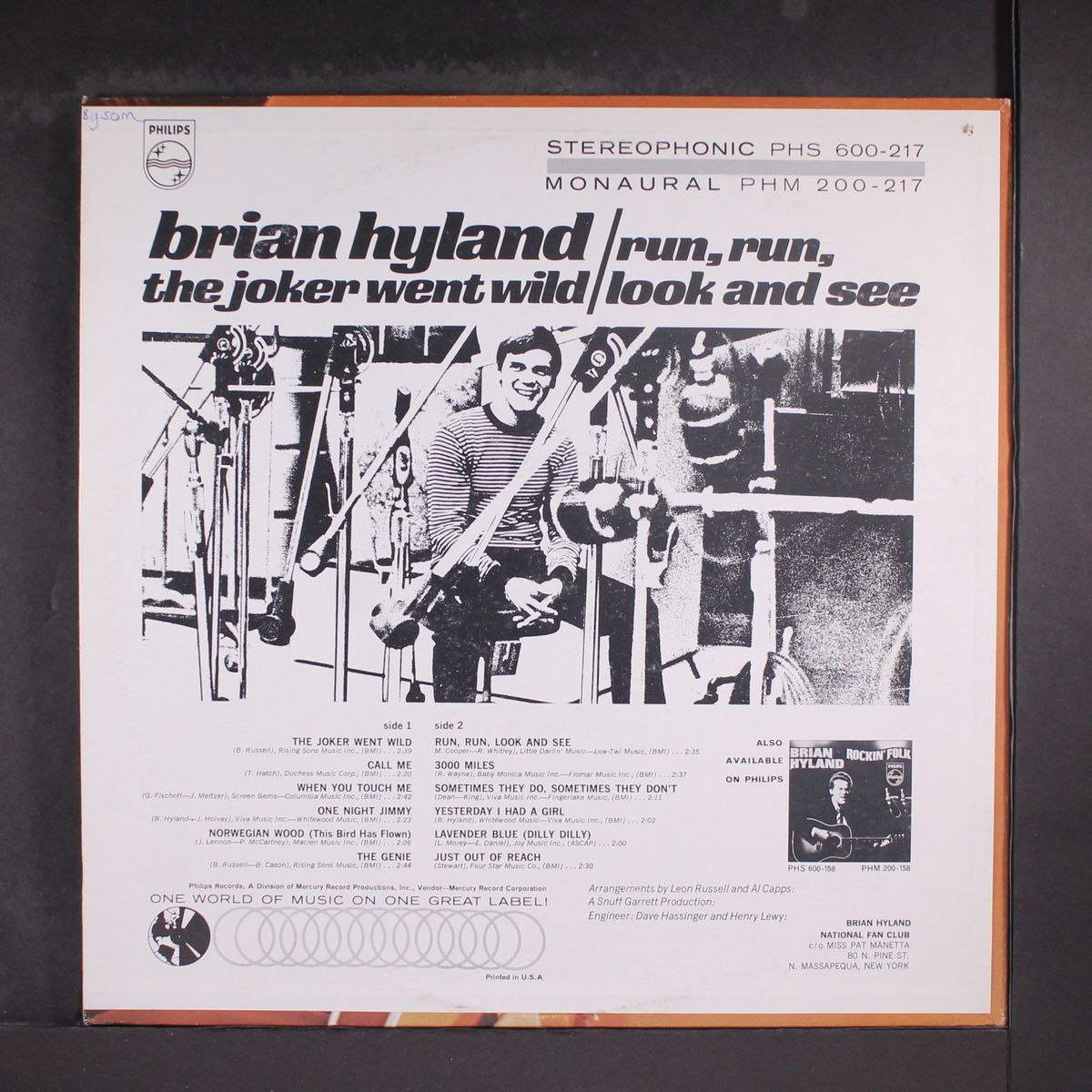 the joker went wild by BRIAN HYLAND