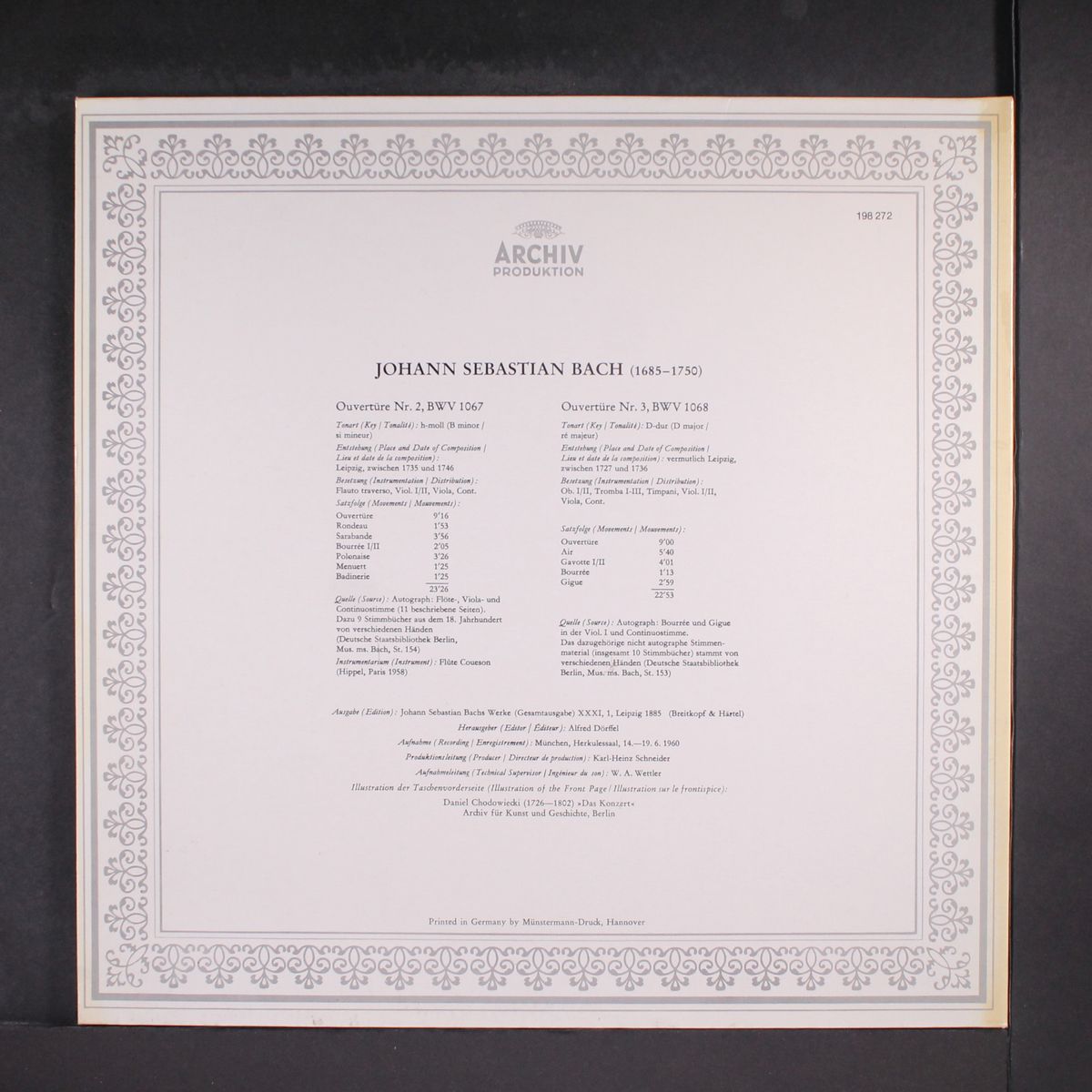 bach: overtures nos. 2 & 3 by KARL RICHTER