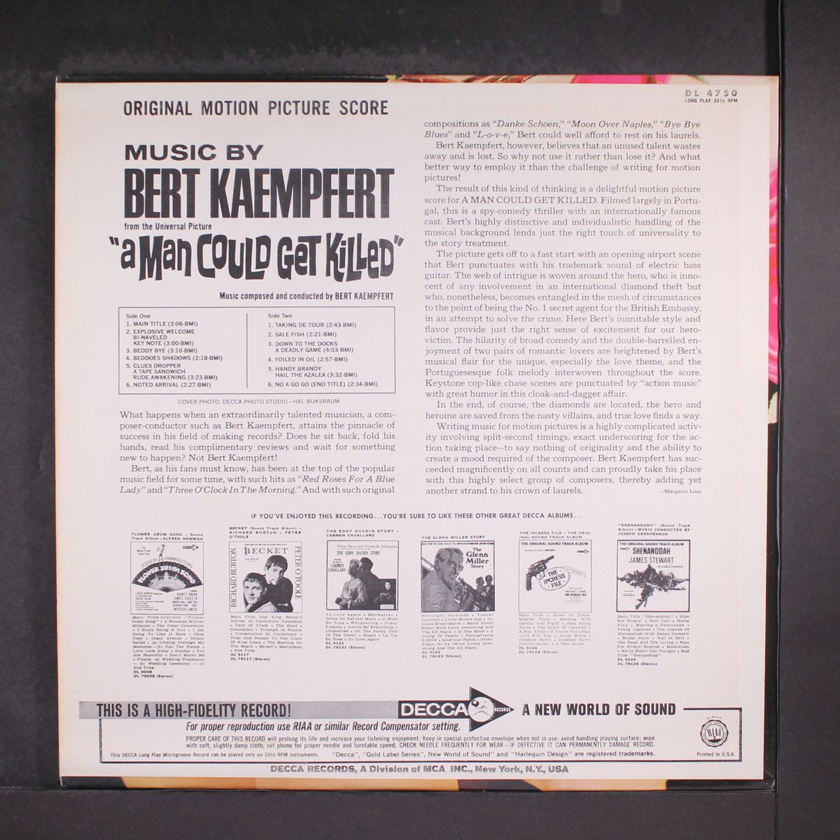 a man could get killed by BERT KAEMPFERT
