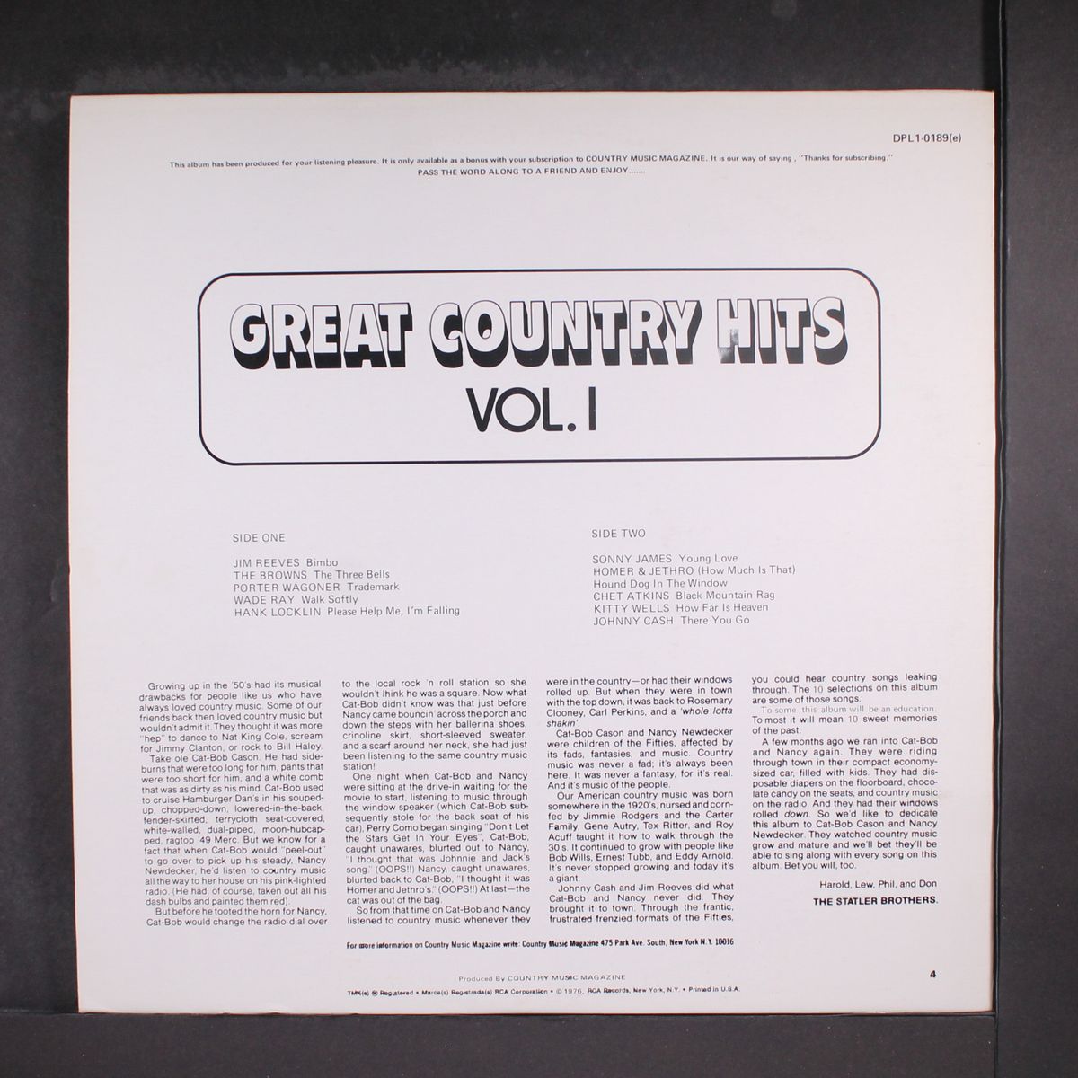 great country hits vol. 1 by VARIOUS