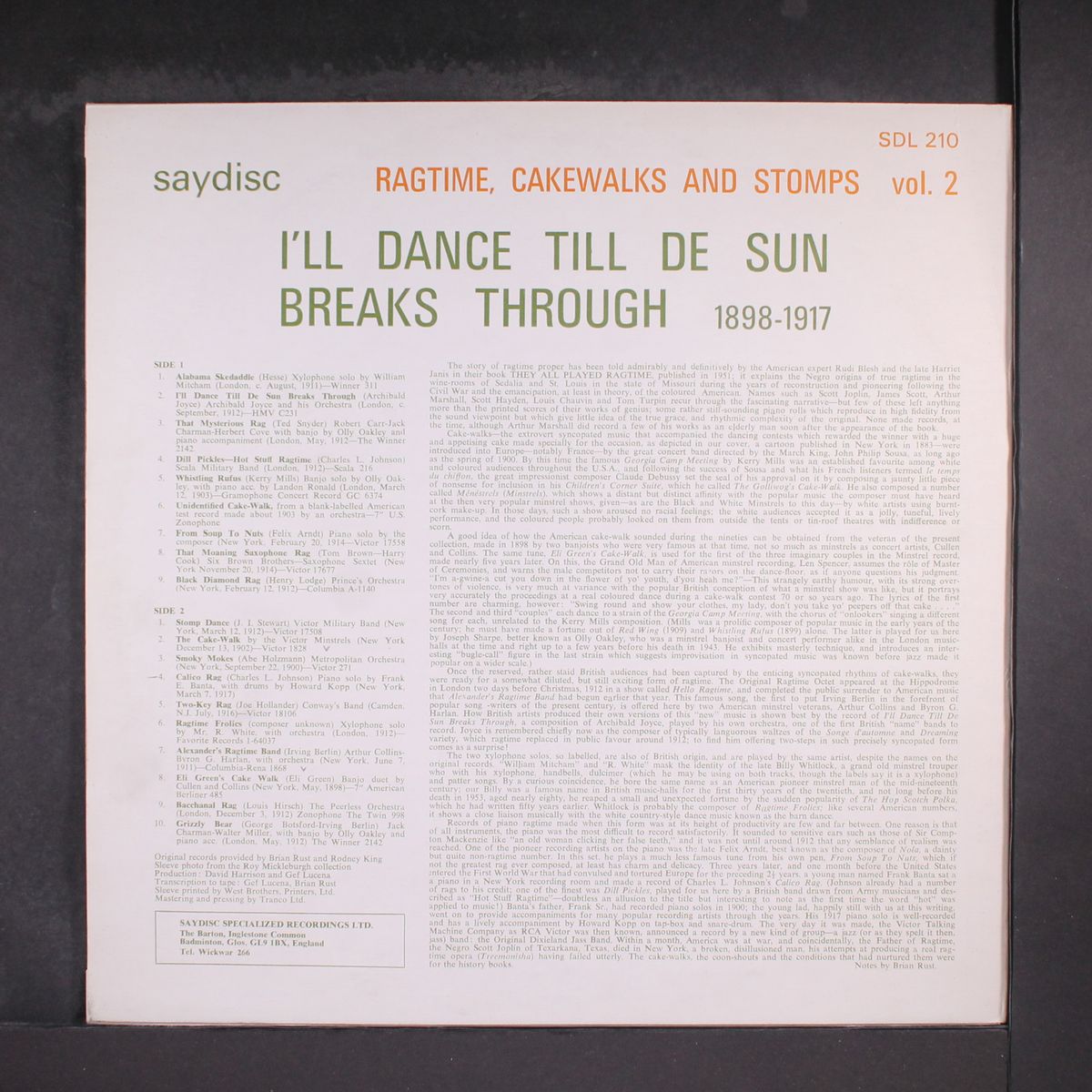 i'll dance till de sun breaks through, vol. 2 by VARIOUS