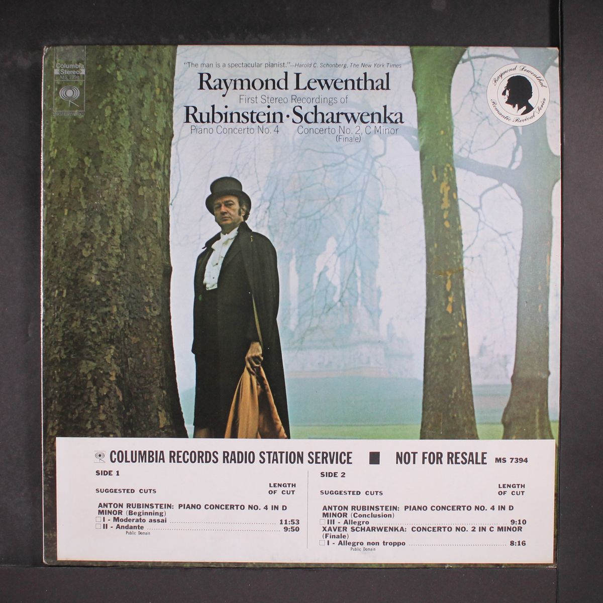 first stereo recordings of rubinstein / scharwenka by RAYMOND LEWENTHAL