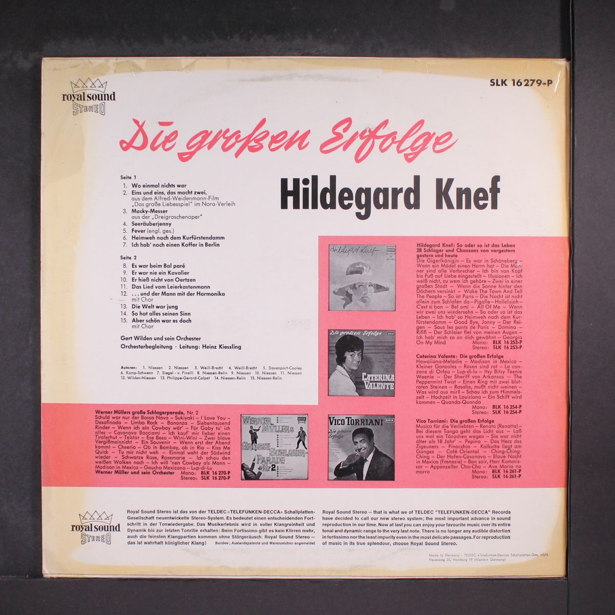 die grossen erfolge by HILDEGARD KNEF