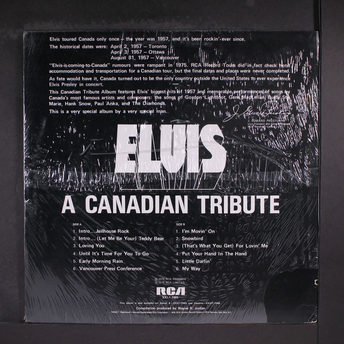 a canadian tribute by ELVIS PRESLEY