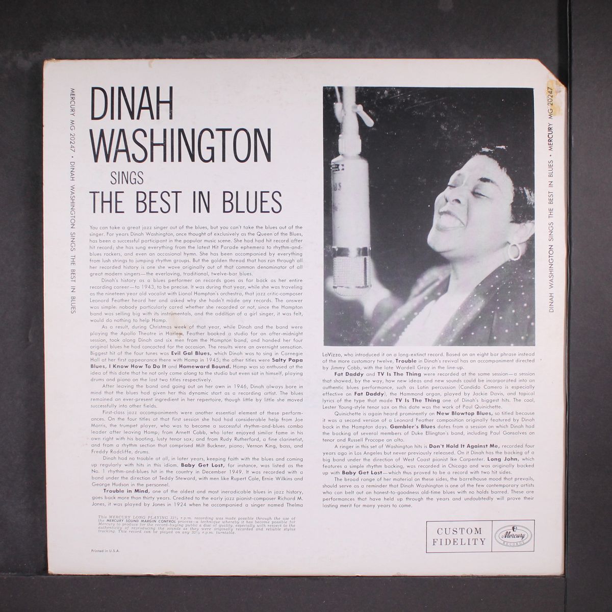 the best in blues by DINAH WASHINGTON