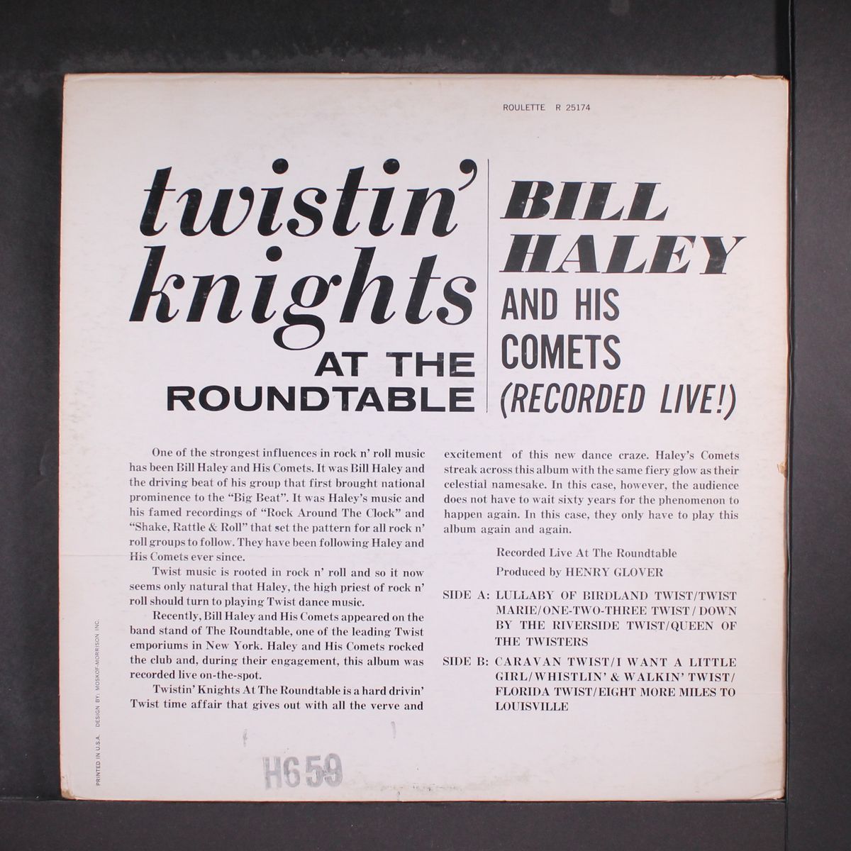 twistin' knights at the round table by BILL HALEY