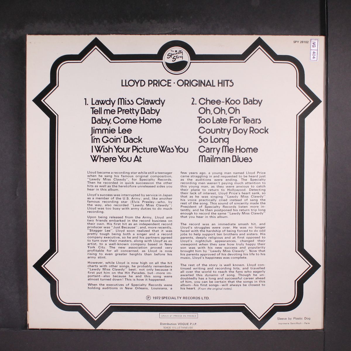 original hits by LLOYD PRICE