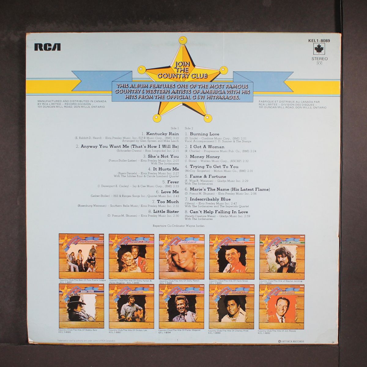 country club, the hits of by ELVIS PRESLEY