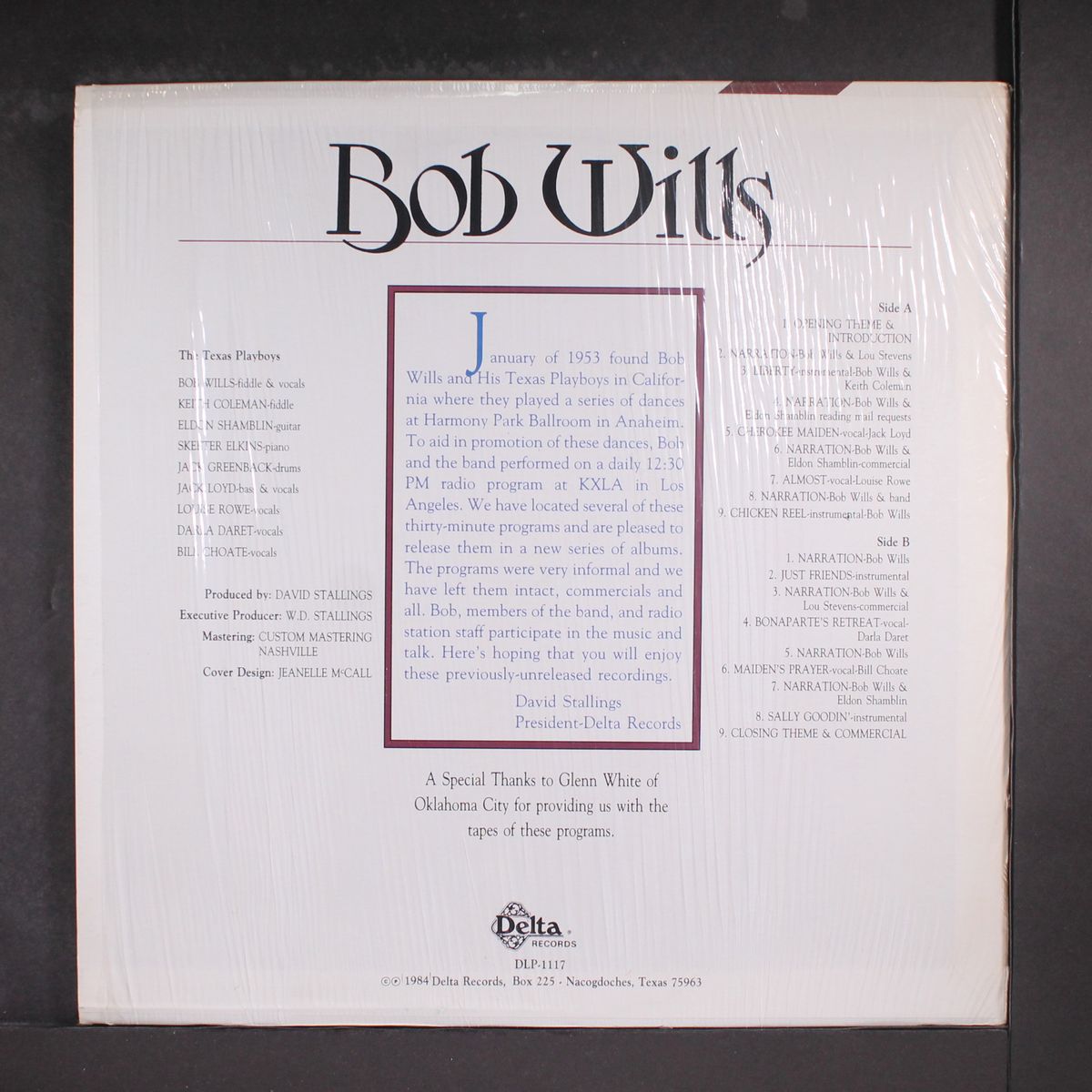 rare 1953 calif. radio broadcasts by BOB WILLS