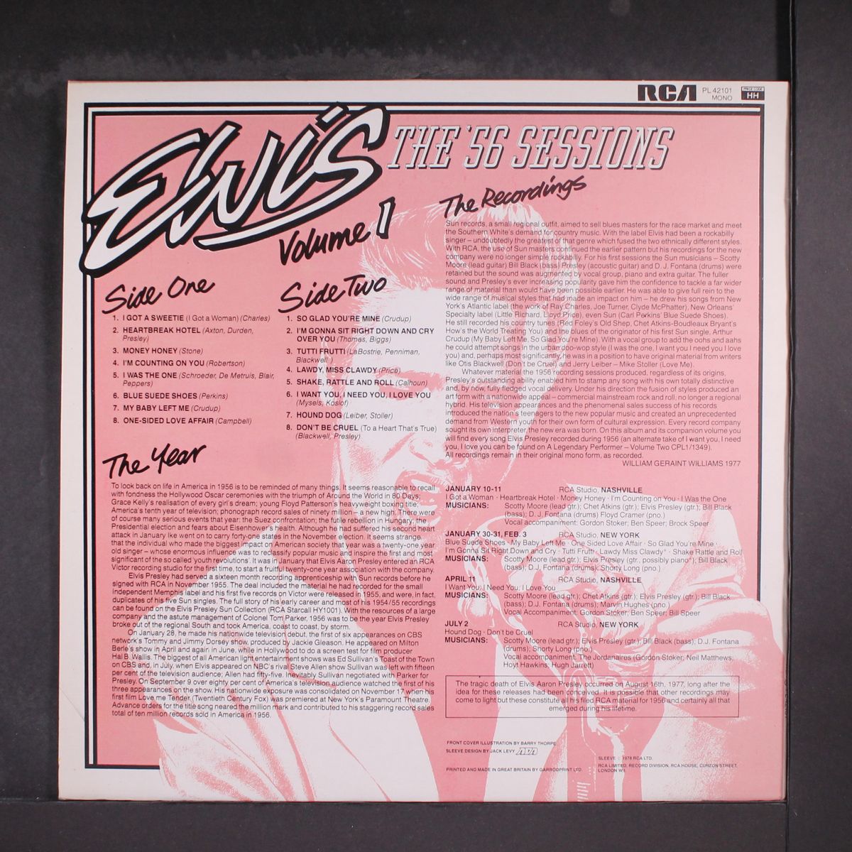 the '56 sessions vol. 1 by ELVIS PRESLEY
