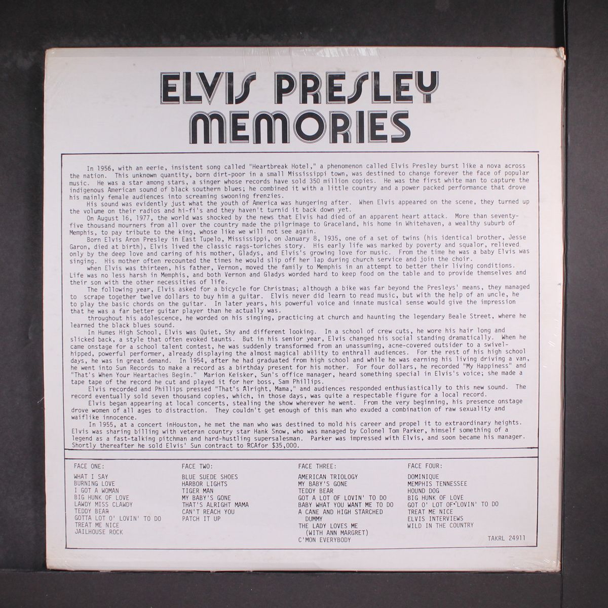 memories by ELVIS PRESLEY