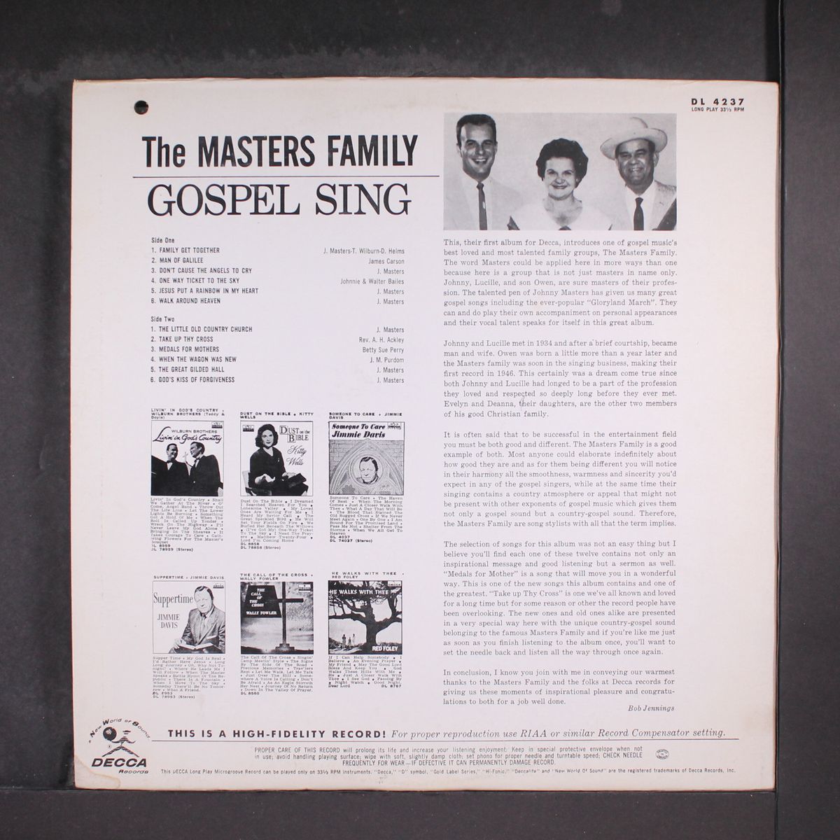 gospel sing by MASTERS FAMILY