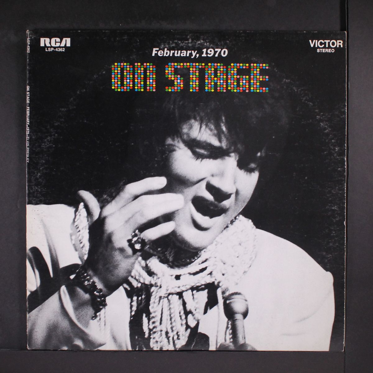 on stage by ELVIS PRESLEY