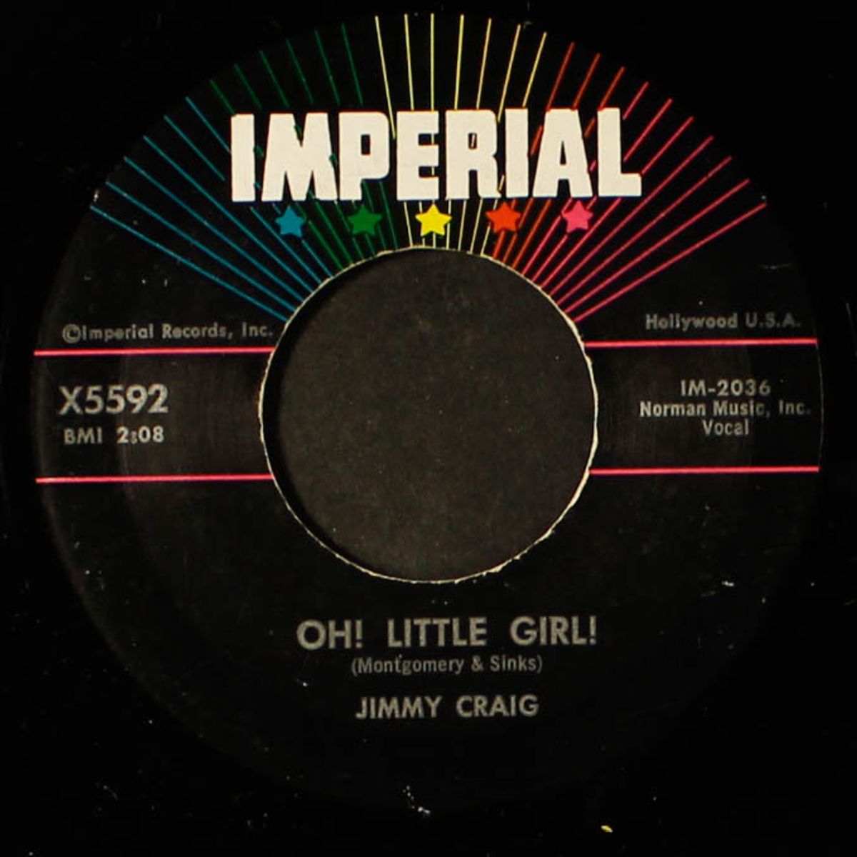 oh! little girl! / walking in darkness by JIMMY CRAIG