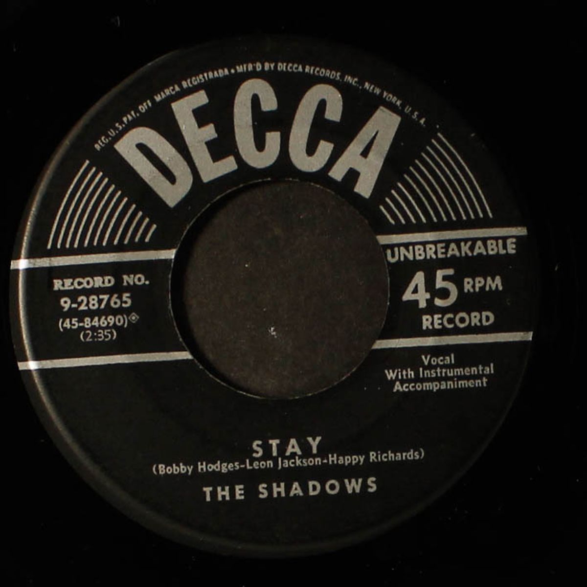 stay / no use by SHADOWS