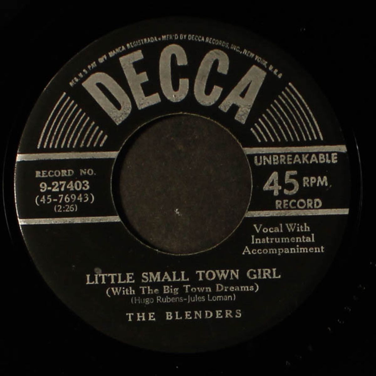 the masquerade is over / little small town girl by BLENDERS
