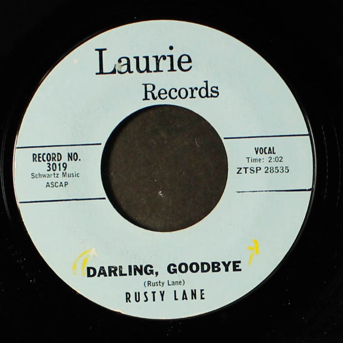 darling, goodbye / lonely one by RUSTY LANE
