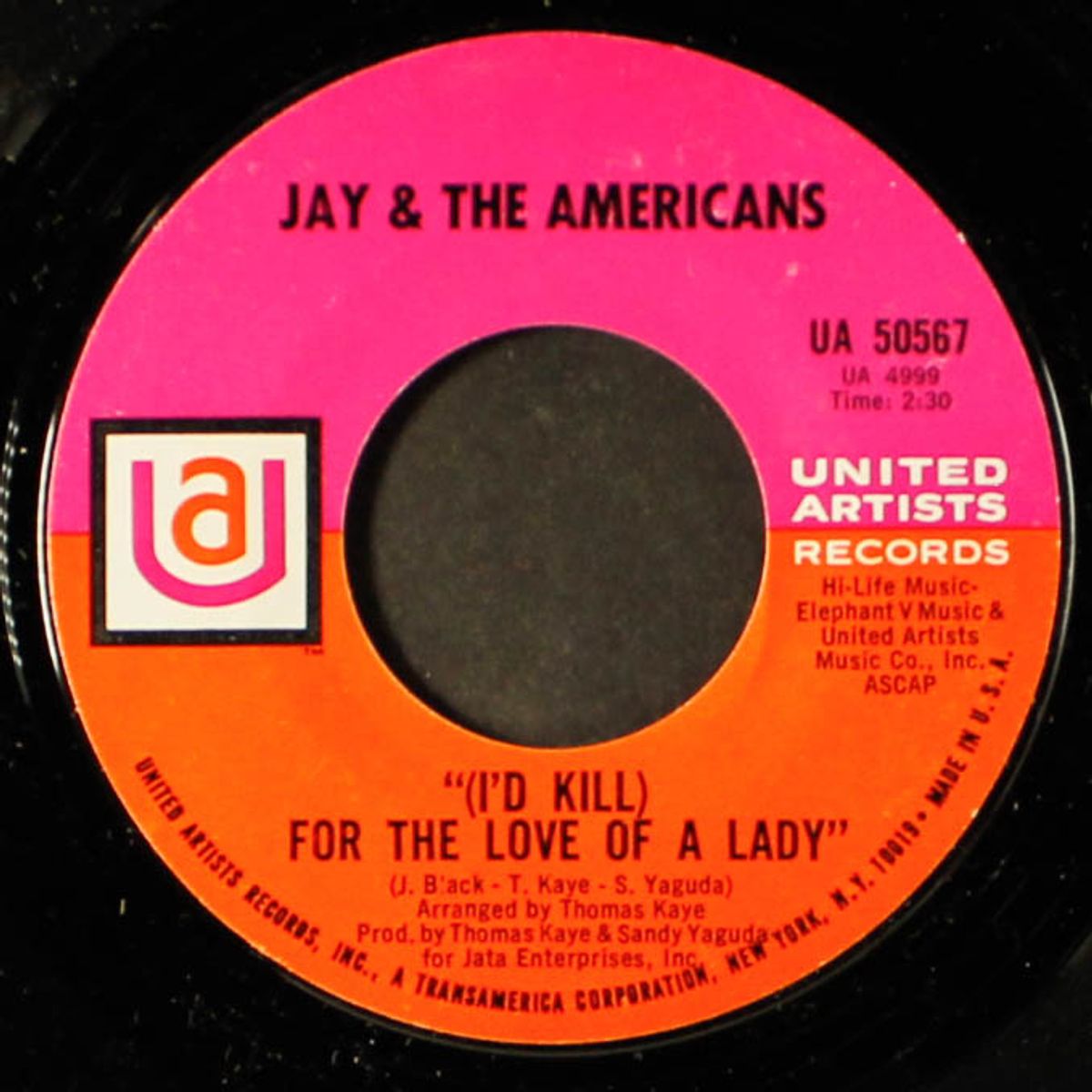 for the love of a lady / learnin' how to fly by JAY & AMERICANS