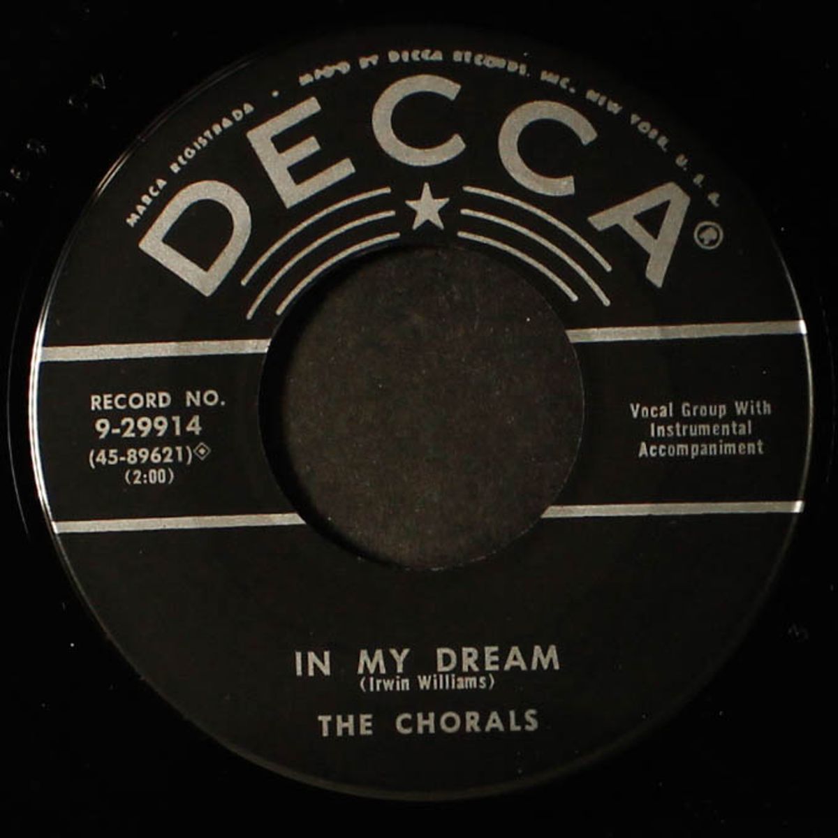 in my dream / rock and roll baby by CHORALS