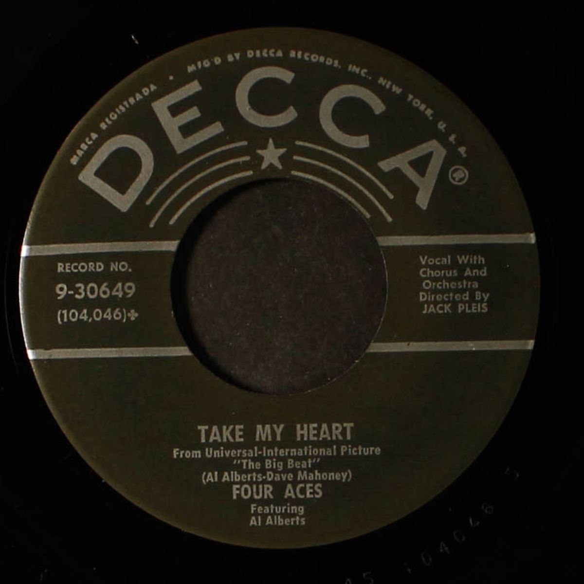 saturday swing out / take my heart by FOUR ACES