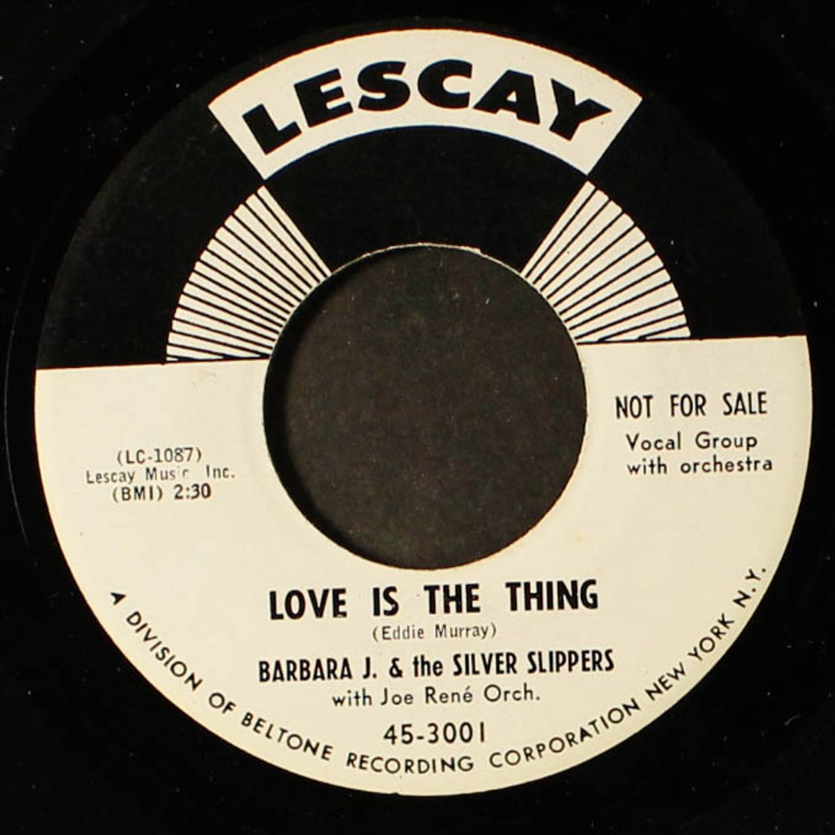 love is the thing / laughing at me by BARBARA J. & SILVER SLIPPERS