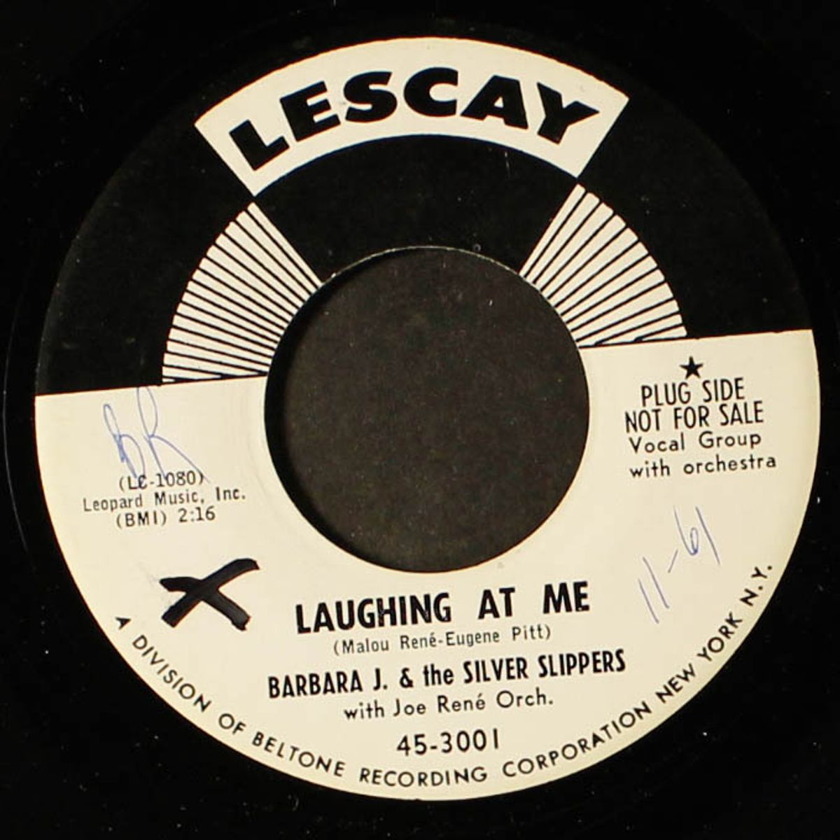 love is the thing / laughing at me by BARBARA J. & SILVER SLIPPERS