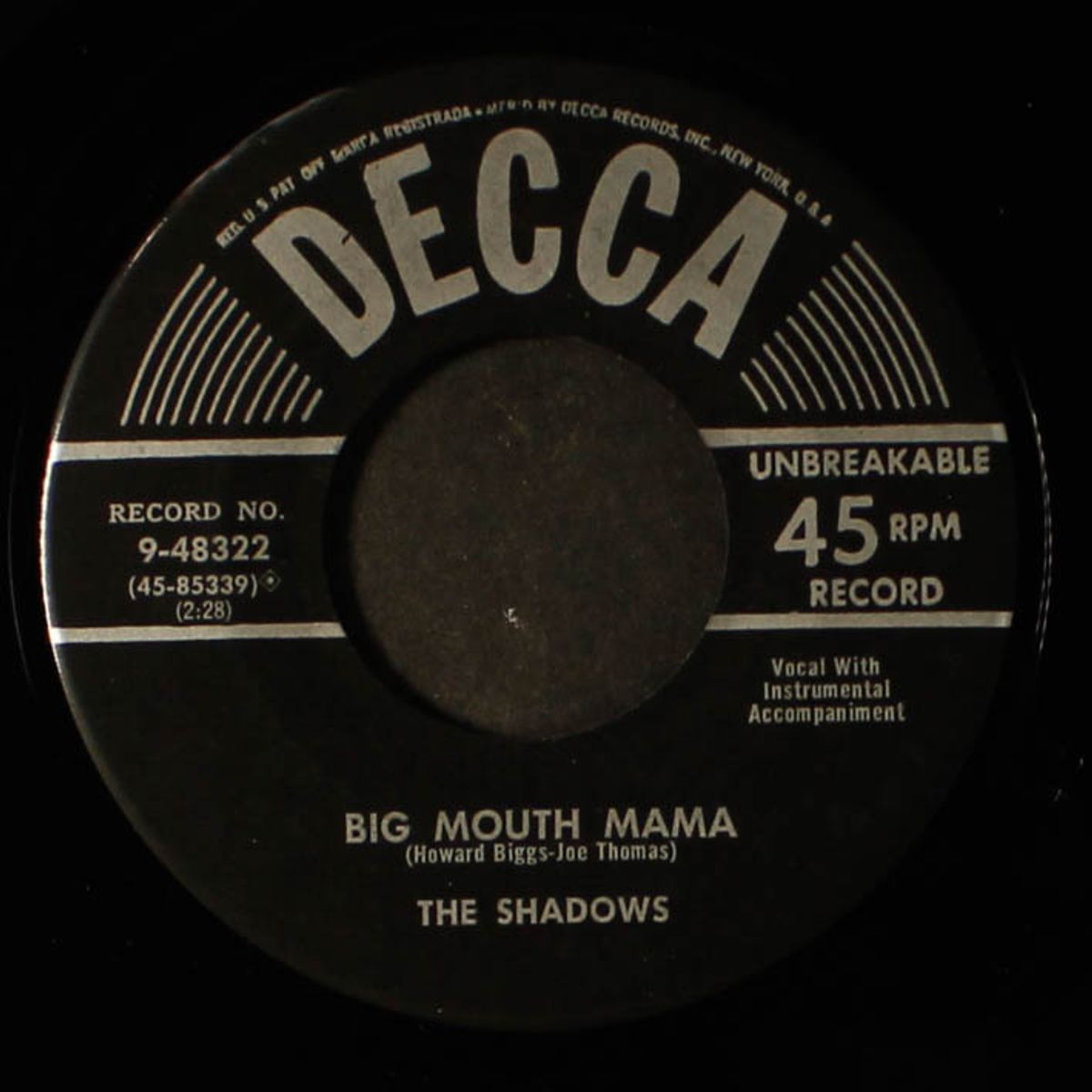 big mouth mama / better than gold by SHADOWS