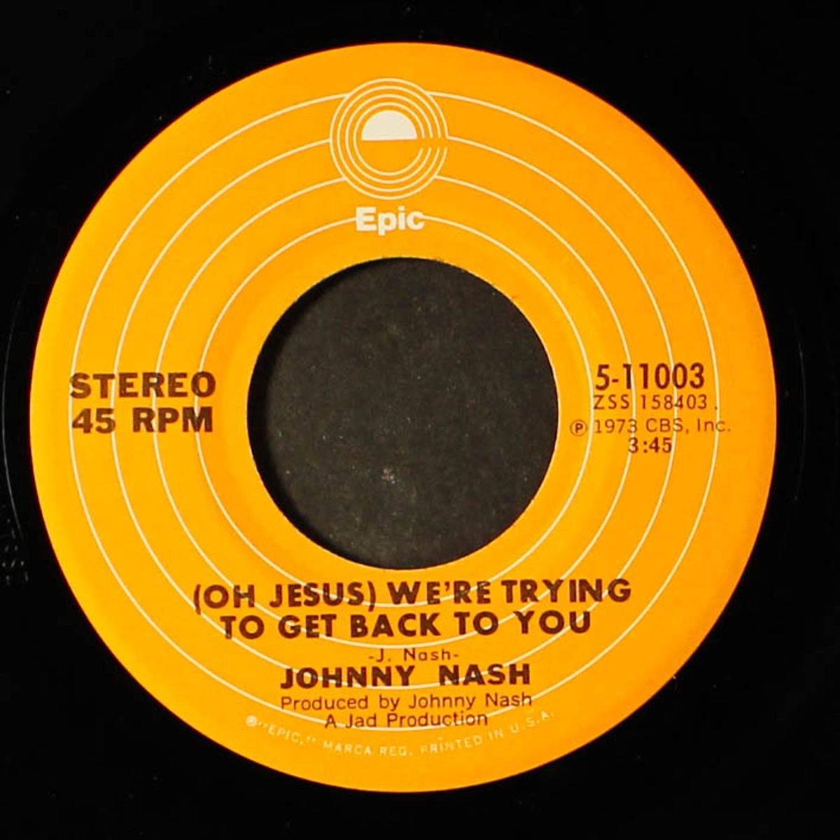 my merry-go-round / (oh jesus) we're trying to get back to you by JOHNNY NASH