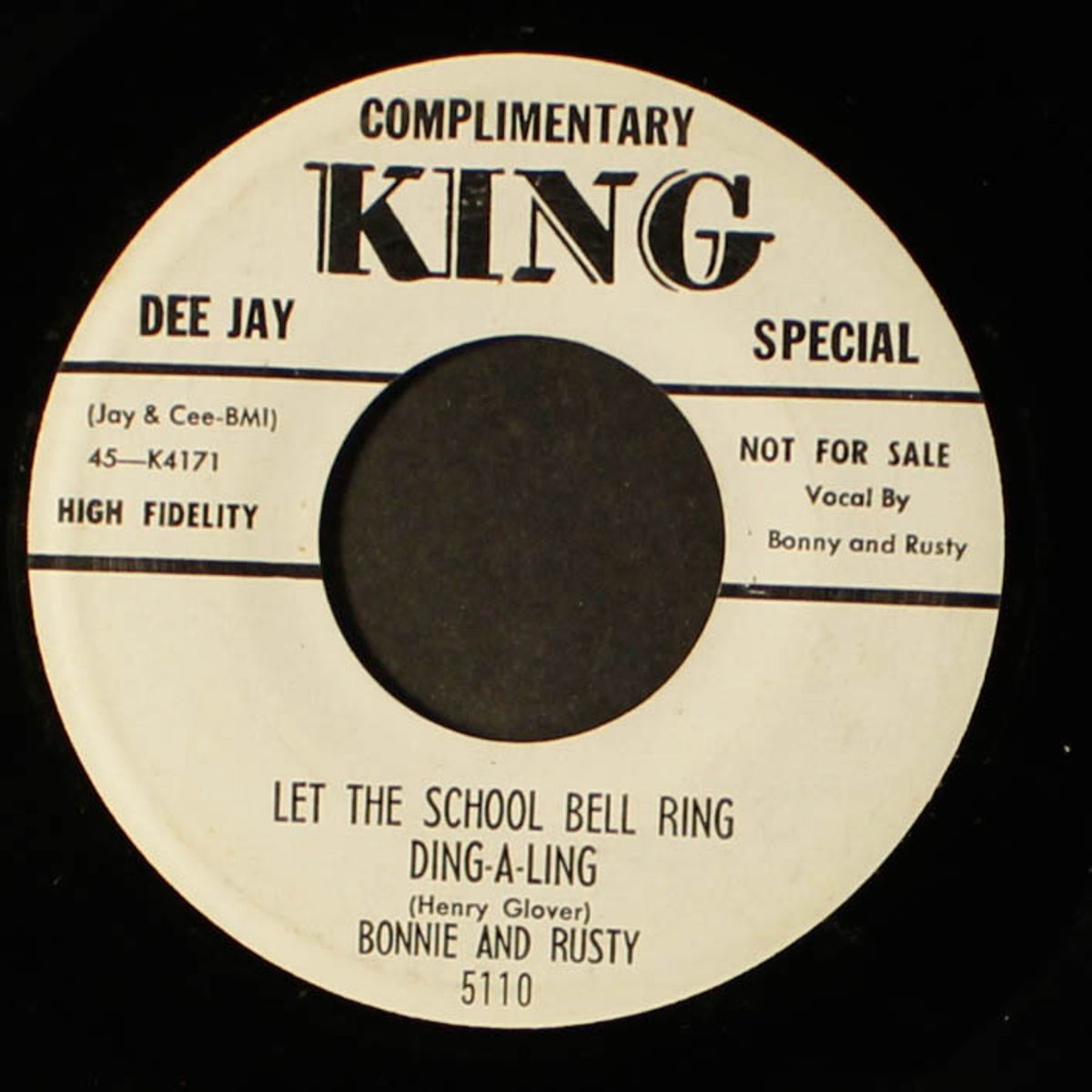 la dee dah / let the school bell ring ding a ling by BONNIE & RUSTY