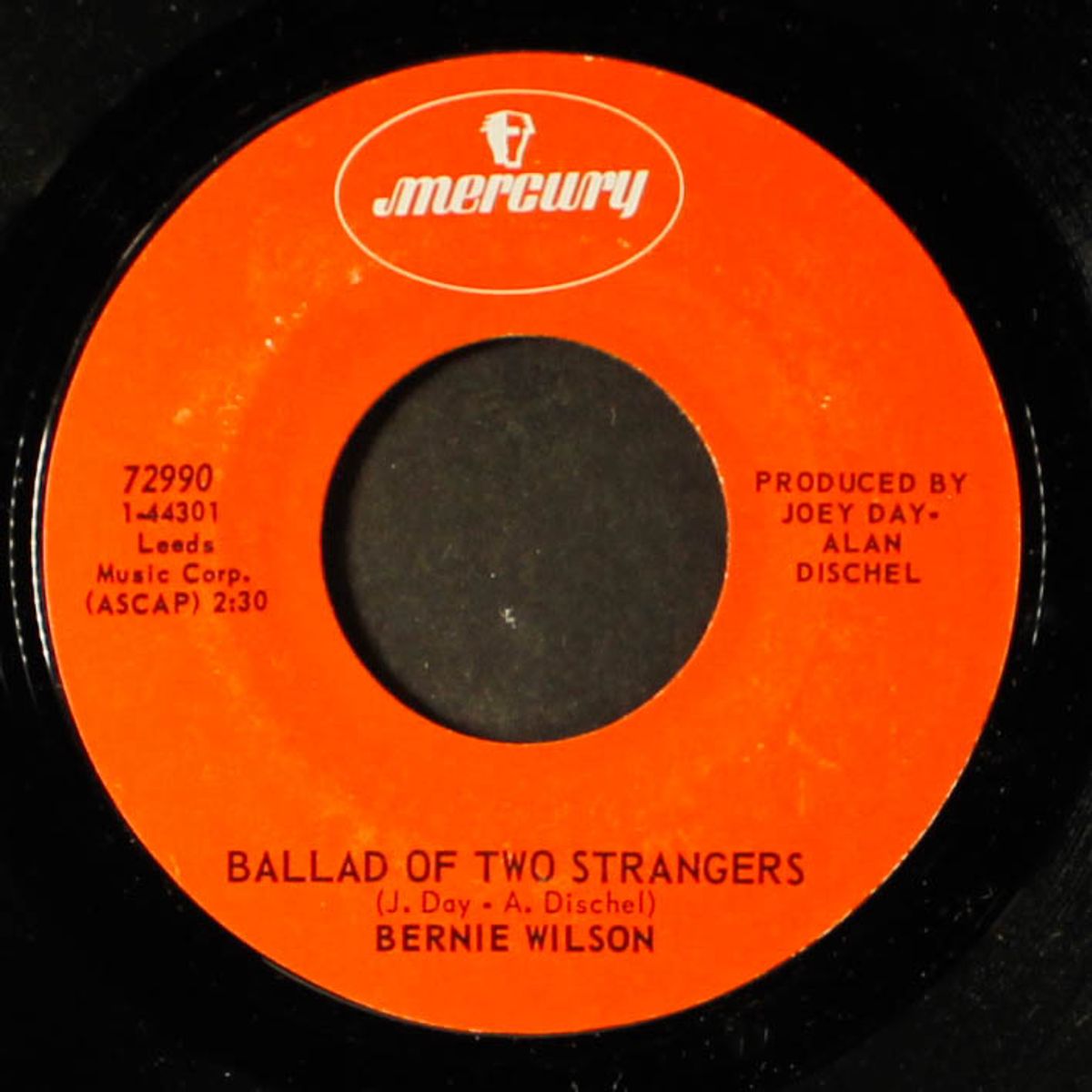 down and out / ballad of two strangers by BERNIE WILSON