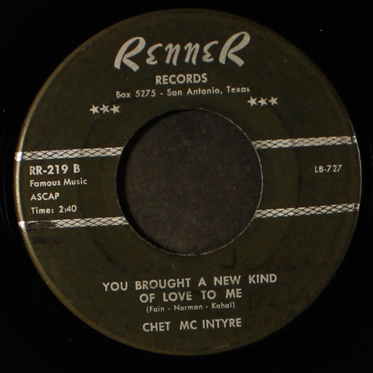 chet's twist / you brought a new kind of love to me by CHET MCINTYRE