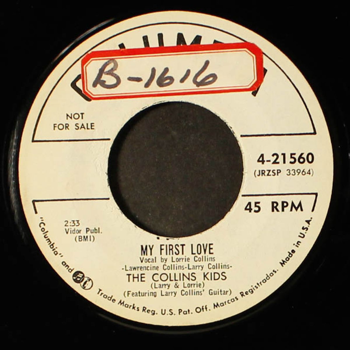 rock and roll polka / my first love by COLLINS KIDS