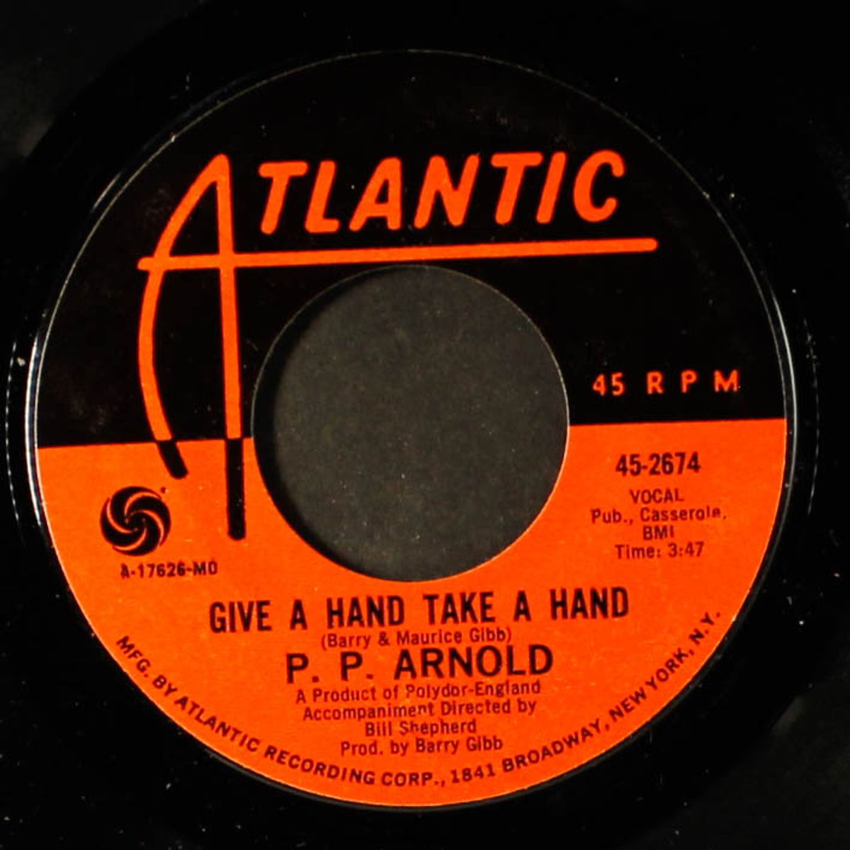 bury me down by the river / give a hand take a hand by P.P. ARNOLD