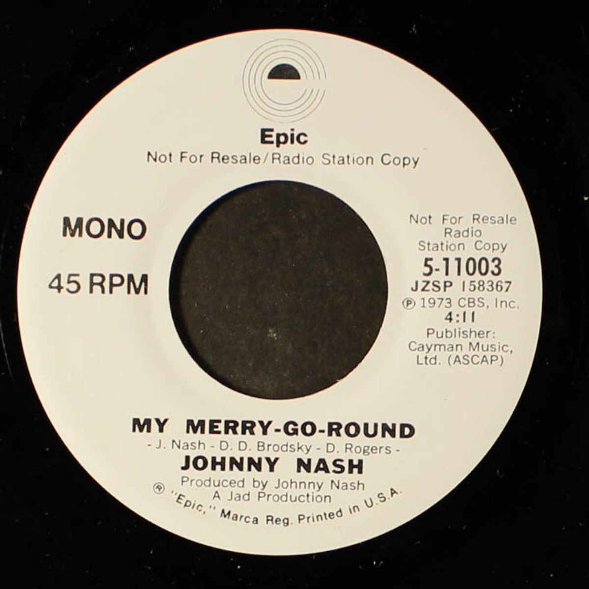 my merry-go-round / mono by JOHNNY NASH