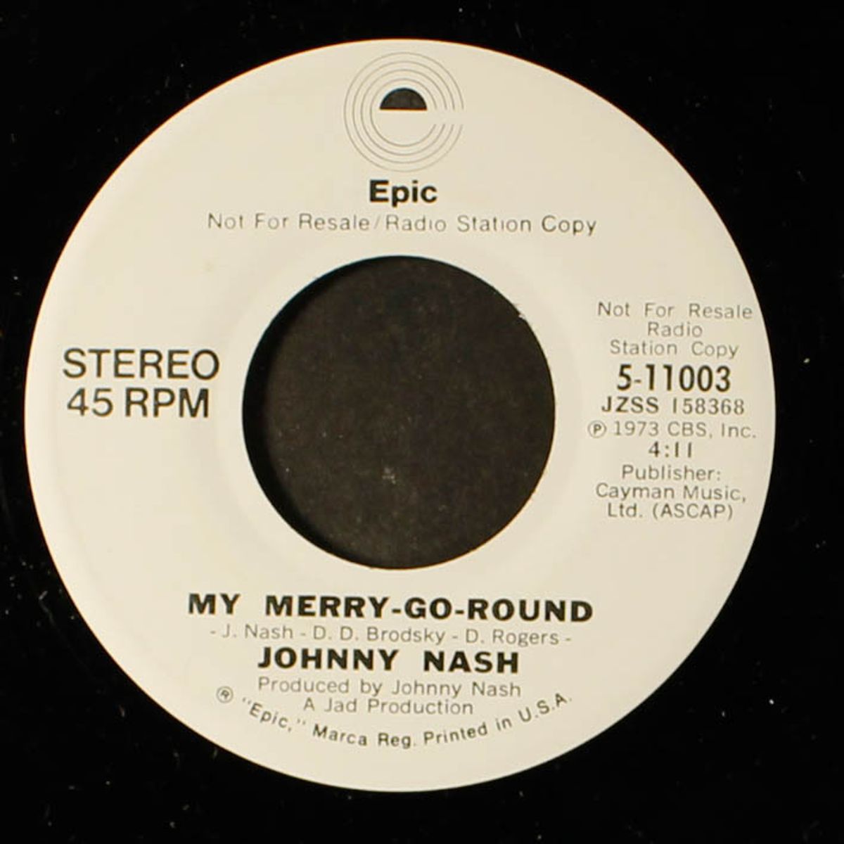 my merry-go-round / mono by JOHNNY NASH