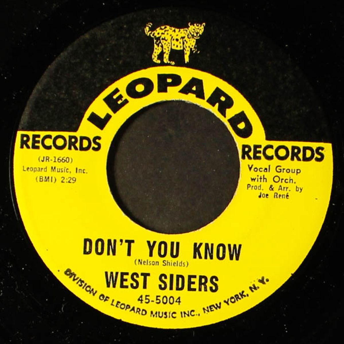 don't you know / no tears left for crying by WEST SIDERS