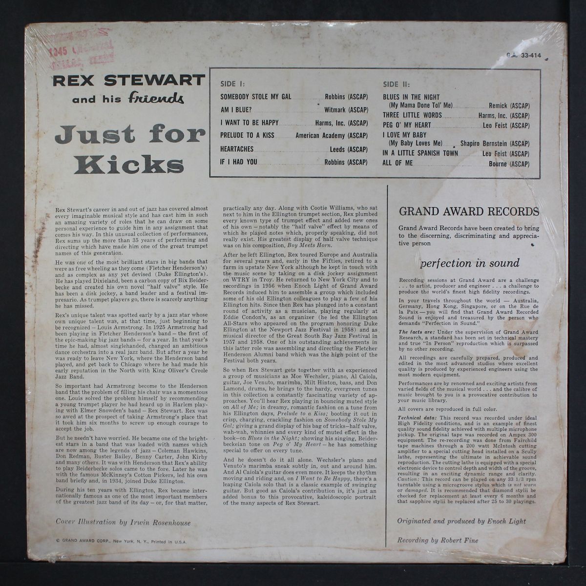 just for kicks by REX STEWART