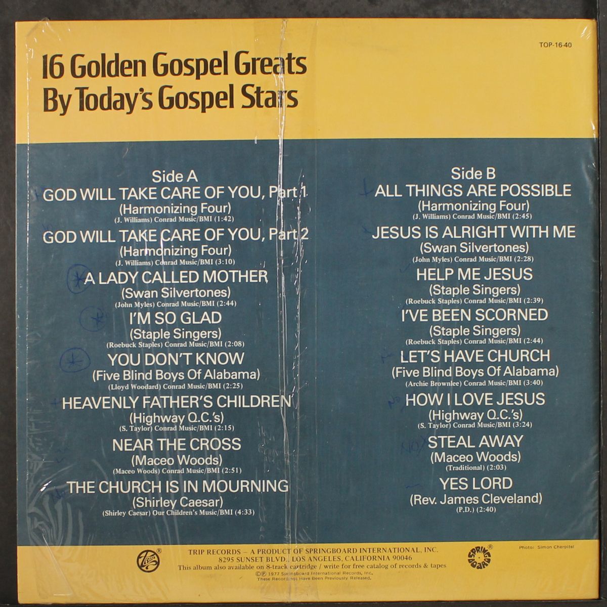 16 golden gospel greats by VARIOUS
