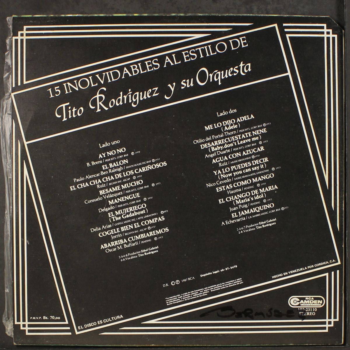 15 inolvidables al estilo by TITO RODRIGUEZ