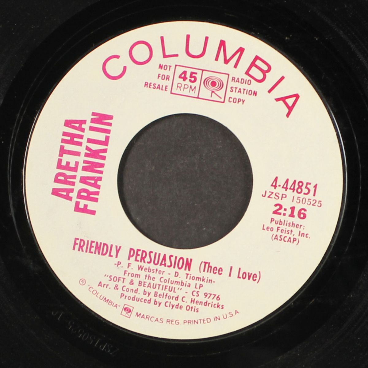 jim / friendly persusasion by ARETHA FRANKLIN