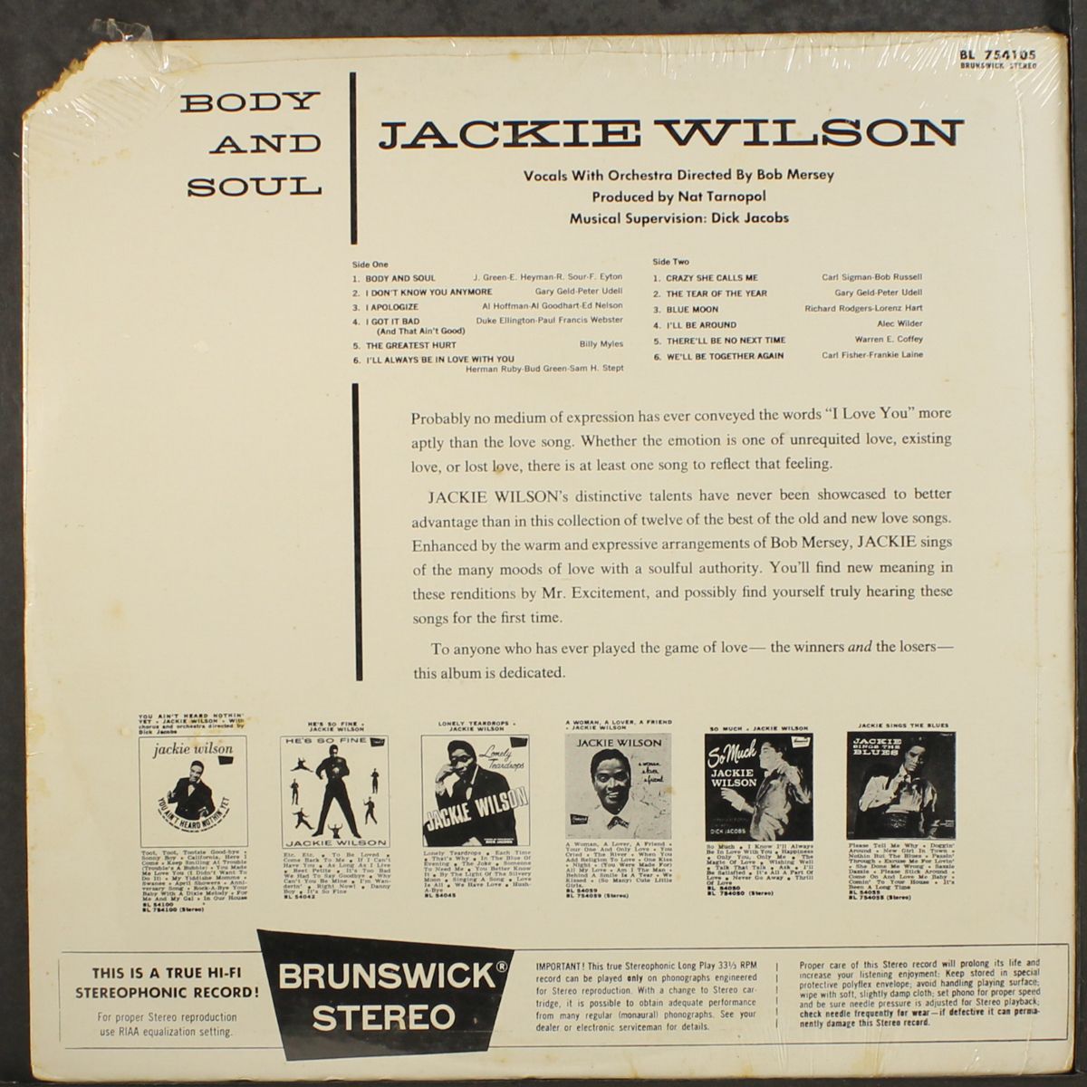 body and soul by JACKIE WILSON