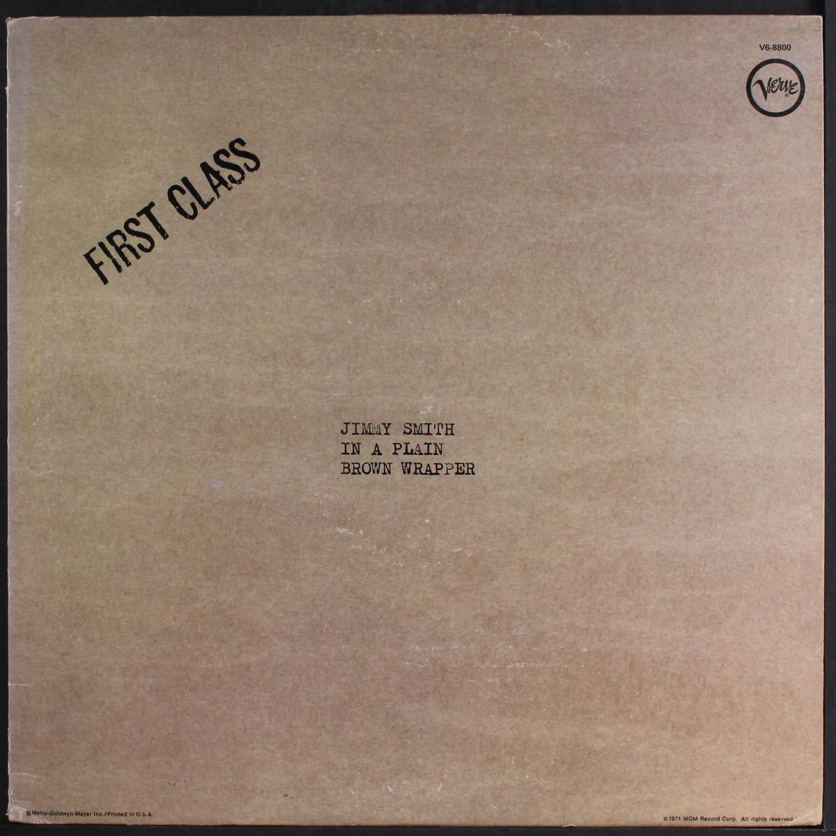 in a plain brown wrapper by JIMMY SMITH