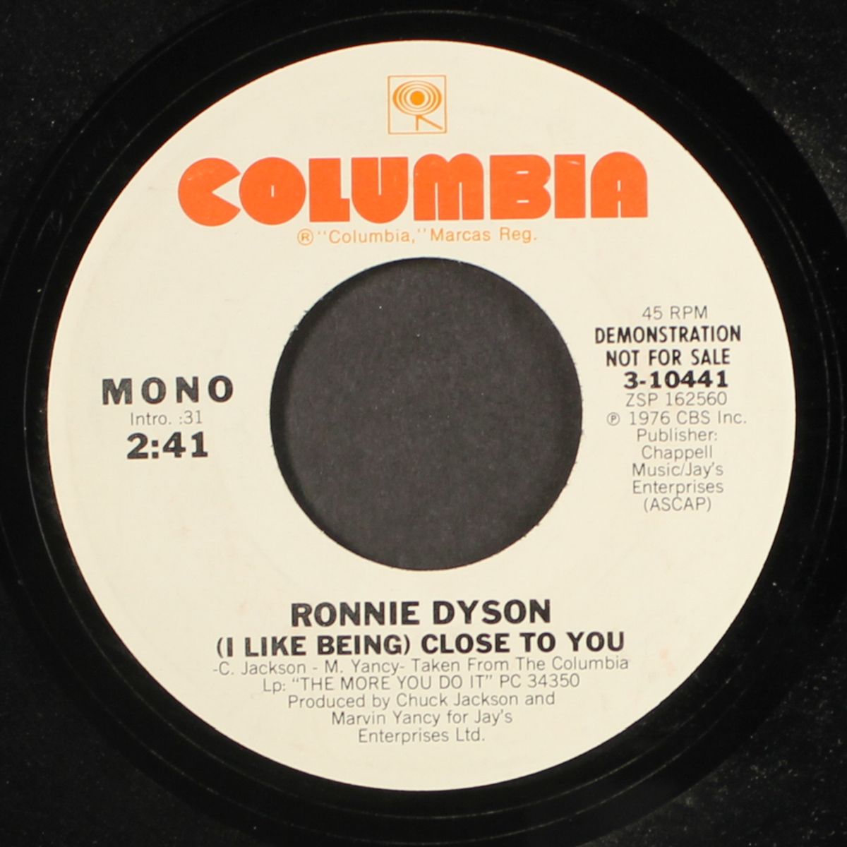 (i like being) close to you / mono by RONNIE DYSON