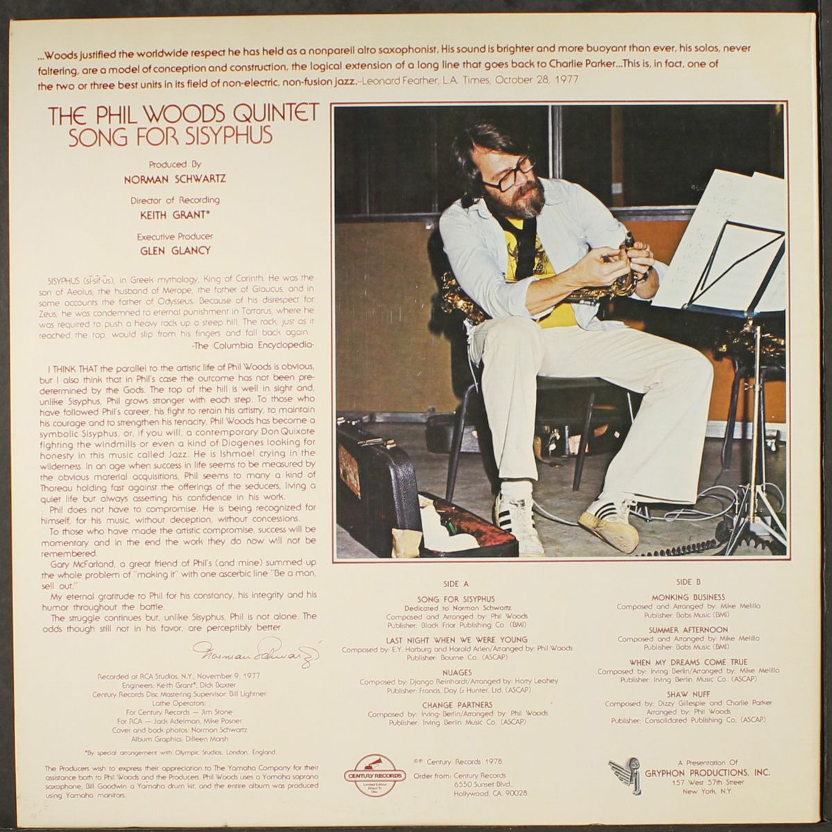song for sisyphus by PHIL WOODS