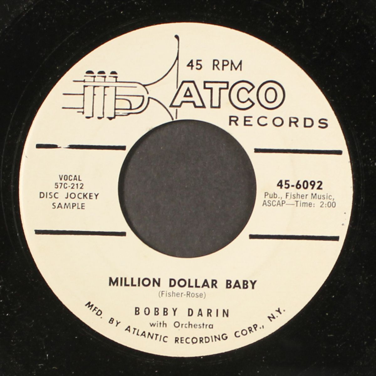 million dollar baby / talk to me something by BOBBY DARIN