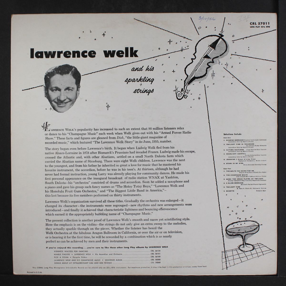 lawrence welk & his sparkling strings by LAWRENCE WELK