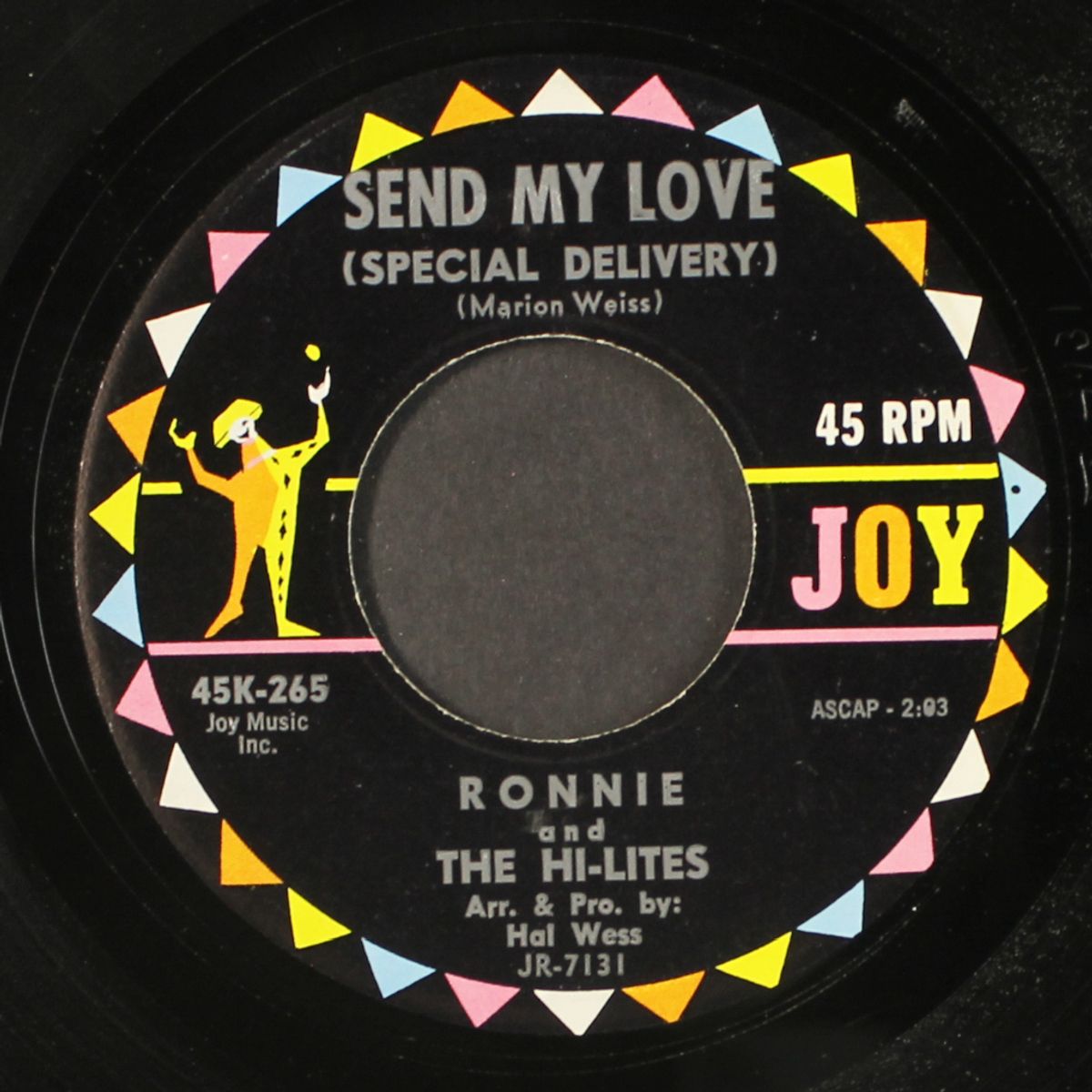 be kind / send my love by RONNIE & HI-LITES