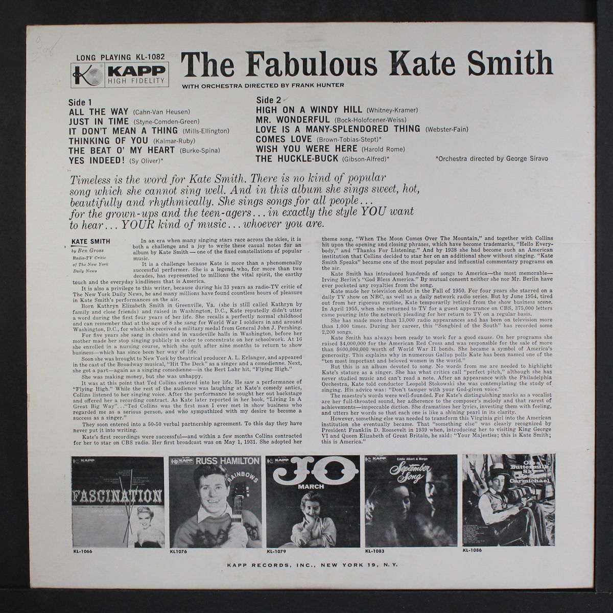 the fabulous kate by KATE SMITH